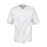 A914-4XL Chefs Works Montreal Cool Vent Unisex Short Sleeve Chefs Jacket White 4XL