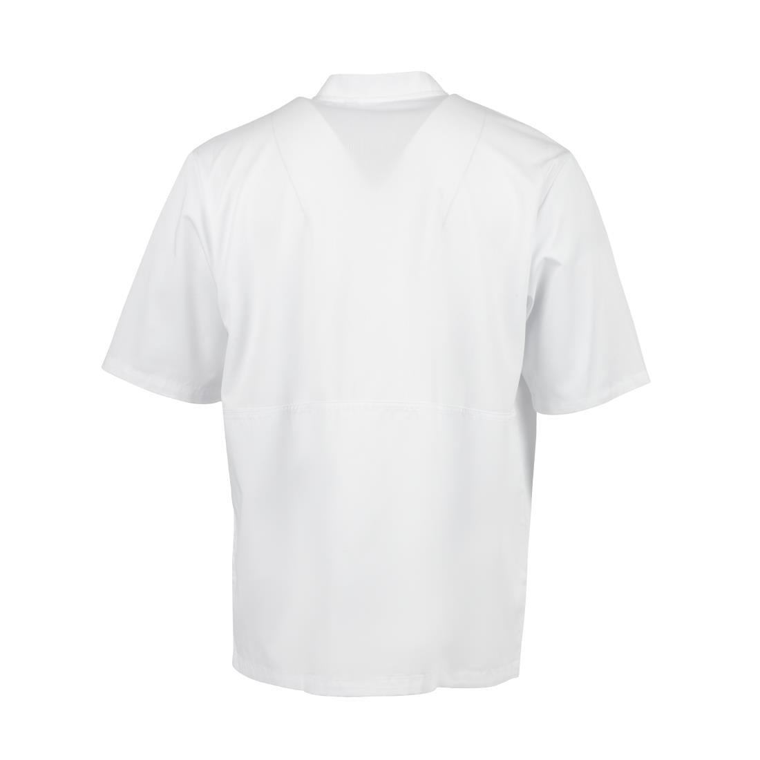 A914-3XL Chefs Works Montreal Cool Vent Unisex Short Sleeve Chefs Jacket White 3XL