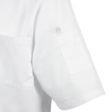 A914-S Chefs Works Montreal Cool Vent Unisex Short Sleeve Chefs Jacket White S