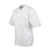 A914-XL Chefs Works Montreal Cool Vent Unisex Short Sleeve Chefs Jacket White XL