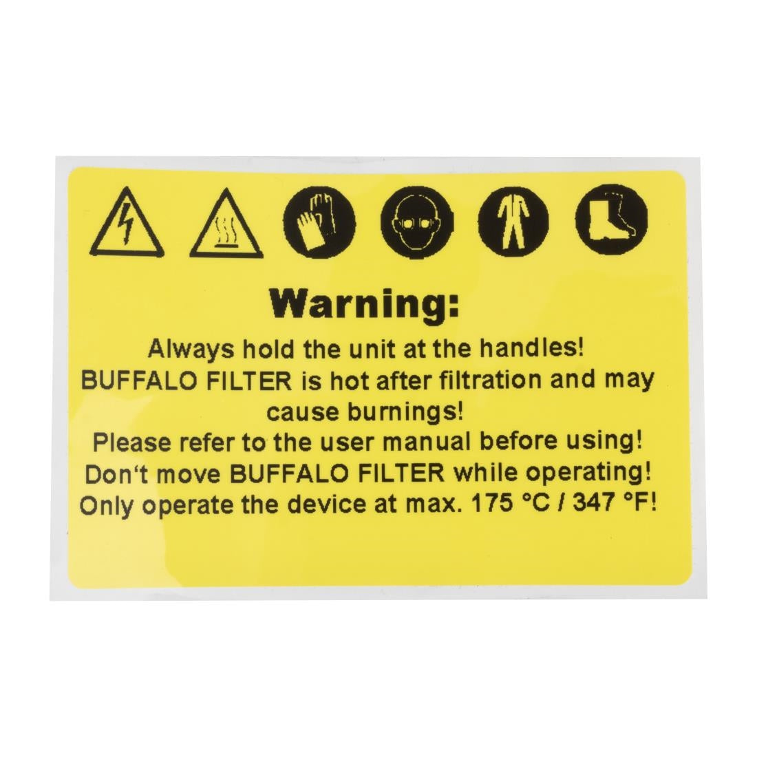 AP476 Buffalo Warning Label