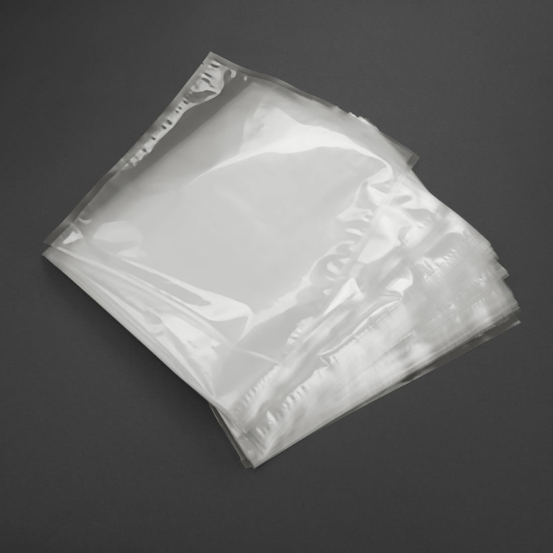 AT103 Vogue Compostable Chamber Vacuum Pack Bags 300x350mm (Pack of 100)