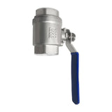 AU518 Buffalo Stainless Steel Two-Piece Ball Valve for HU198 - JD Catering Equipments Ltd