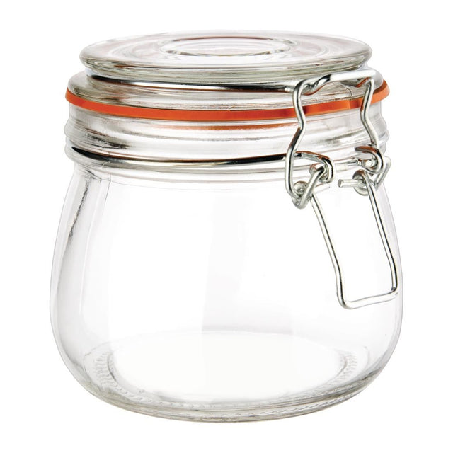 (available 08/01/24) P490 Vogue Clip Top Preserve Jar 500ml JD Catering Equipment Solutions Ltd