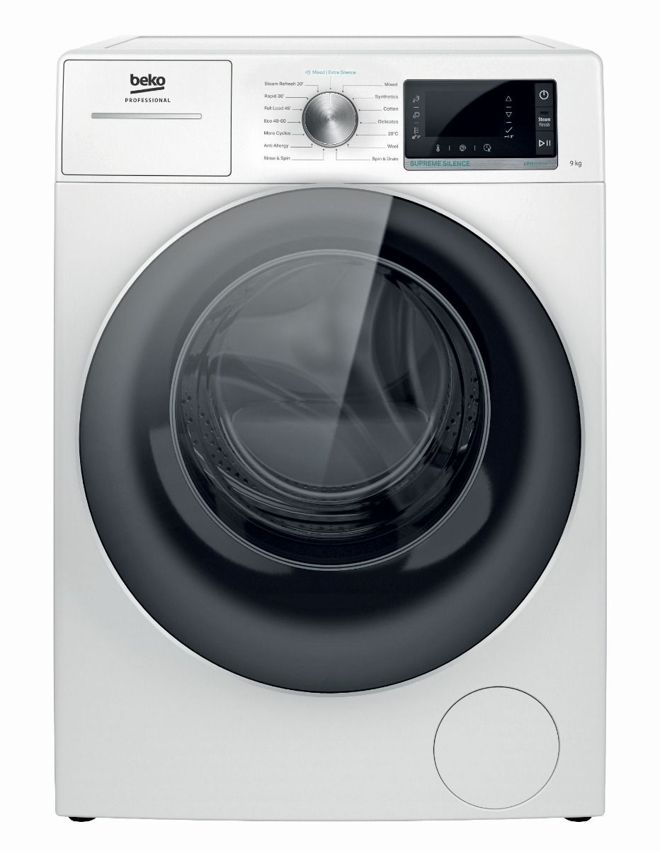 Whirlpool 6th Sense AWH912/PRO Commercial Washer, 9kg NOW Beko Professional AWB912-PRO-BP