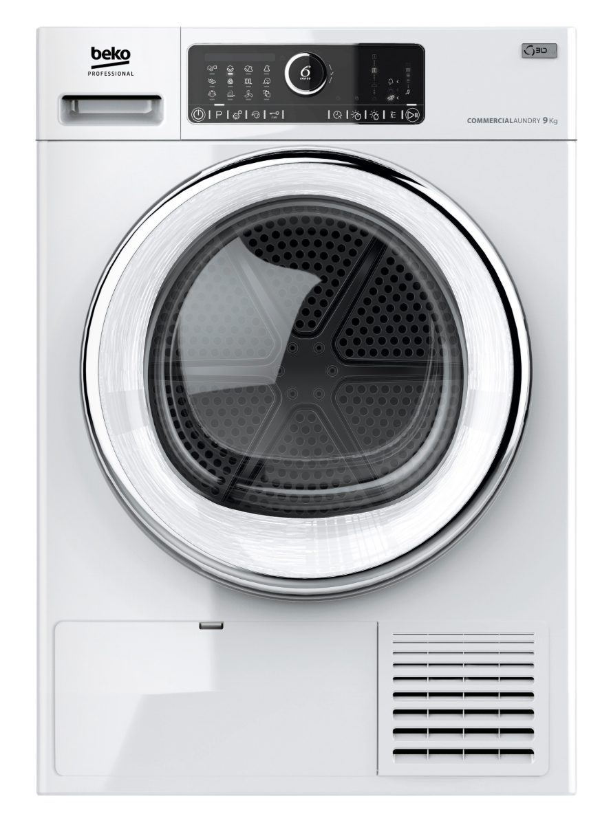 Beko Professional AWZ9HP-PRO-BP Heat Pump Condenser Dryer, 9kg