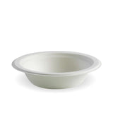 BioCane Bowl - White - No Lid - No-Added PFAS - 390ml / 12oz - 1000/ctn - - BioPak commercial catering consumable