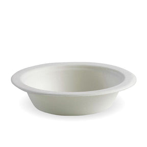 BioCane Bowl - White - No Lid - 470ml / 16oz - 1000/ctn - white - BioPak commercial catering consumable