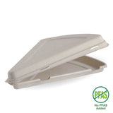 BioCane Pizza Slice - Natural - 28x16x4cm (9") - 250/carton - natural - BioPak commercial catering consumable