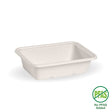 Rectangle BioCane Takeaway Base - White - No-Added PFAS - 600ml - 500/ctn - - BioPak commercial catering consumable