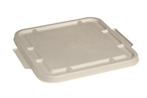 BioCane Takeaway Lid 3,4&5-Compartment - Natural - Large - No-Added PFAS - 300/ctn - - BioPak commercial catering consumable