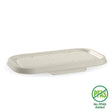 Rectangle BioCane Takeaway Lid - White - No-Added PFAS - 750&1,000ml - 500/ctn - white - BioPak commercial catering consumable