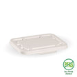 Rectangle BioCane Takeaway Lid - White - No-Added PFAS - 500&600ml - 500/carton - - BioPak commercial catering consumable