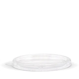 PET Sauce Cup Lid - Clear - 60ml - 1000/ctn - clear - BioPak commercial catering consumable
