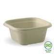 Square BioCane Takeaway Base - Natural - No-Added PFAS - 480ml - 600/ctn - - BioPak commercial catering consumable
