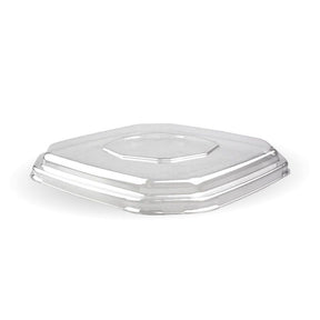 Octa RPET Takeaway Lid - Clear - 500&750ml - 400/ctn - clear - BioPak commercial catering consumable