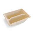 BioCane Taco Base - 2-Compartment - Natural - 400/ctn - natural - BioPak commercial catering consumable