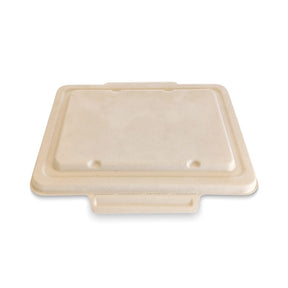 BioCane Taco Lid - Natural - 400/ctn - natural - BioPak commercial catering consumable