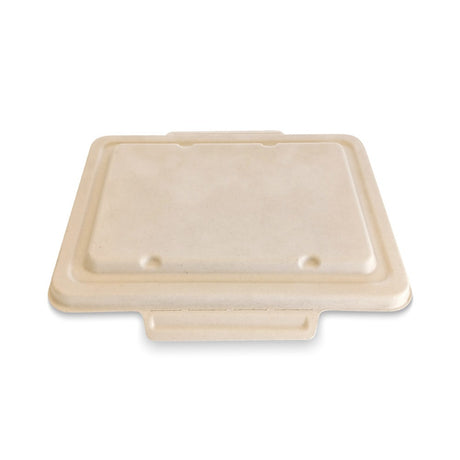 BioCane Taco Lid - Natural - 400/ctn - natural - BioPak commercial catering consumable