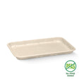 BioCane Produce Tray - Natural - No-Added PFAS - 21x14x2cm / 8"x5" - 500/ctn - natural - BioPak commercial catering consumable