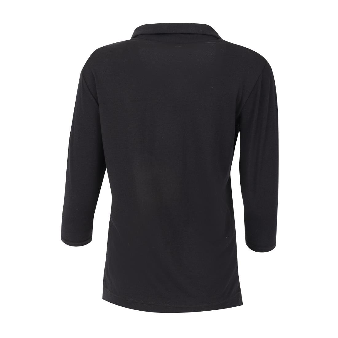 B038-S Chef Works Womens V-Neck T-Shirt Black S
