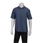 B074-XL Chef Works Detroit Unisex Denim Short Sleeve Shirt Blue