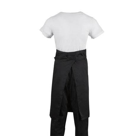 B133 Regular Bistro Apron Black With Pocket