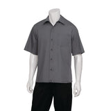 B179-XS Chef Works Unisex Cool Vent Chef Shirt Grey XS