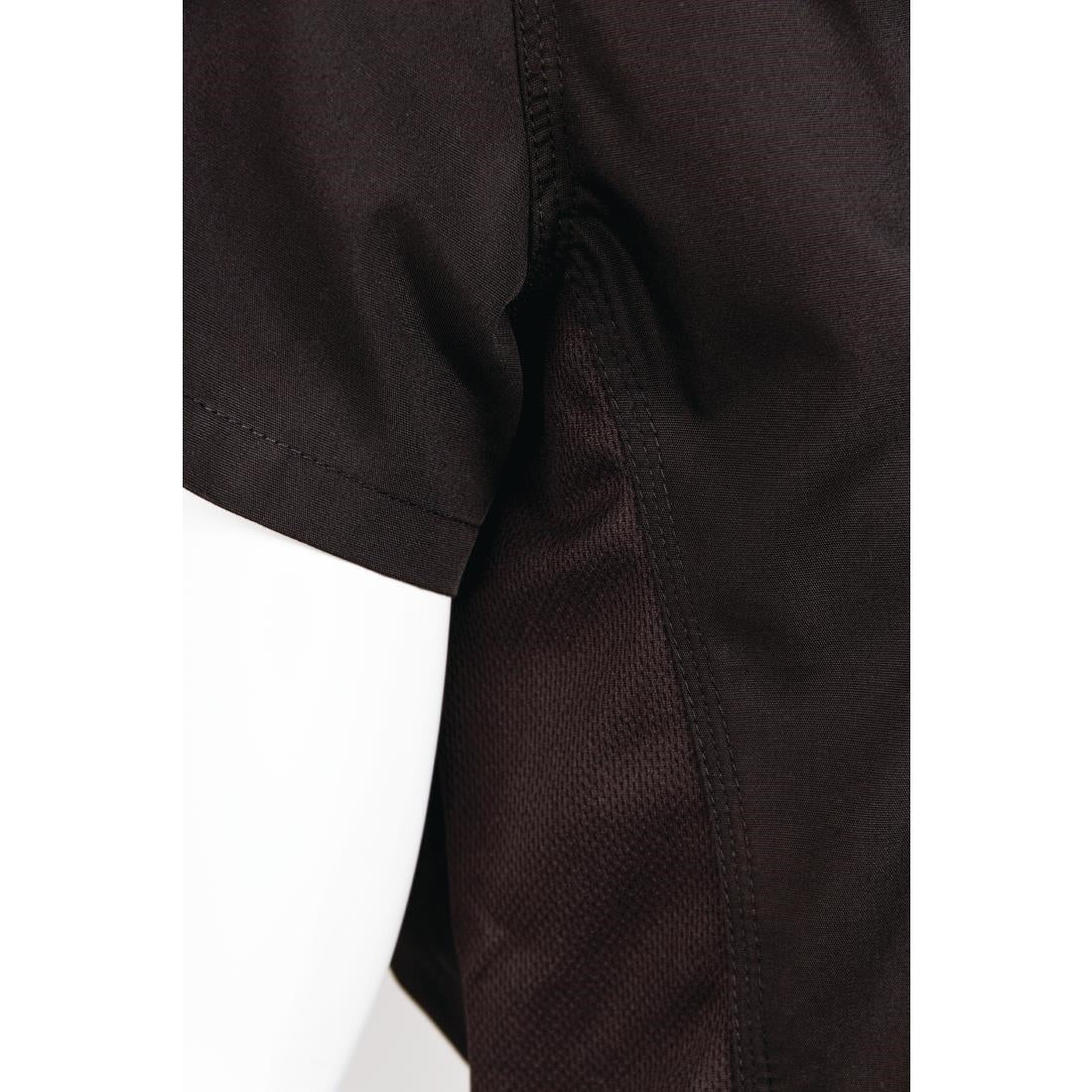 Chef Works Womens Cool Vent Chefs Shirt Black XS
