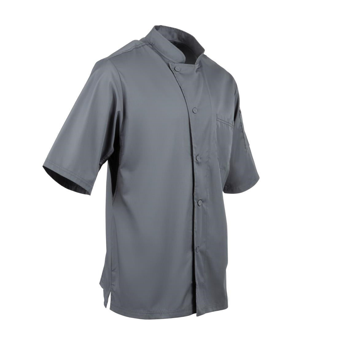 B185-S Chef Works Valais Signature Series Unisex Chefs Jacket Grey S