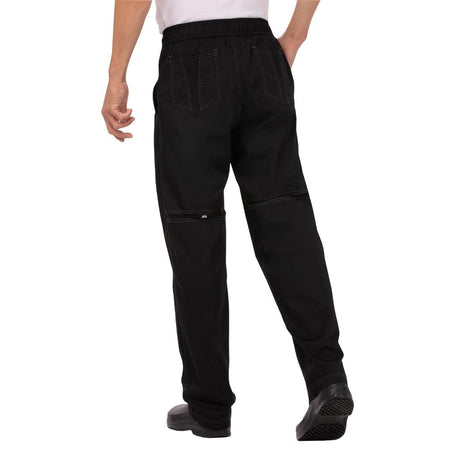 Chef Works Unisex Cool Vent Baggy Chefs Trousers Black M
