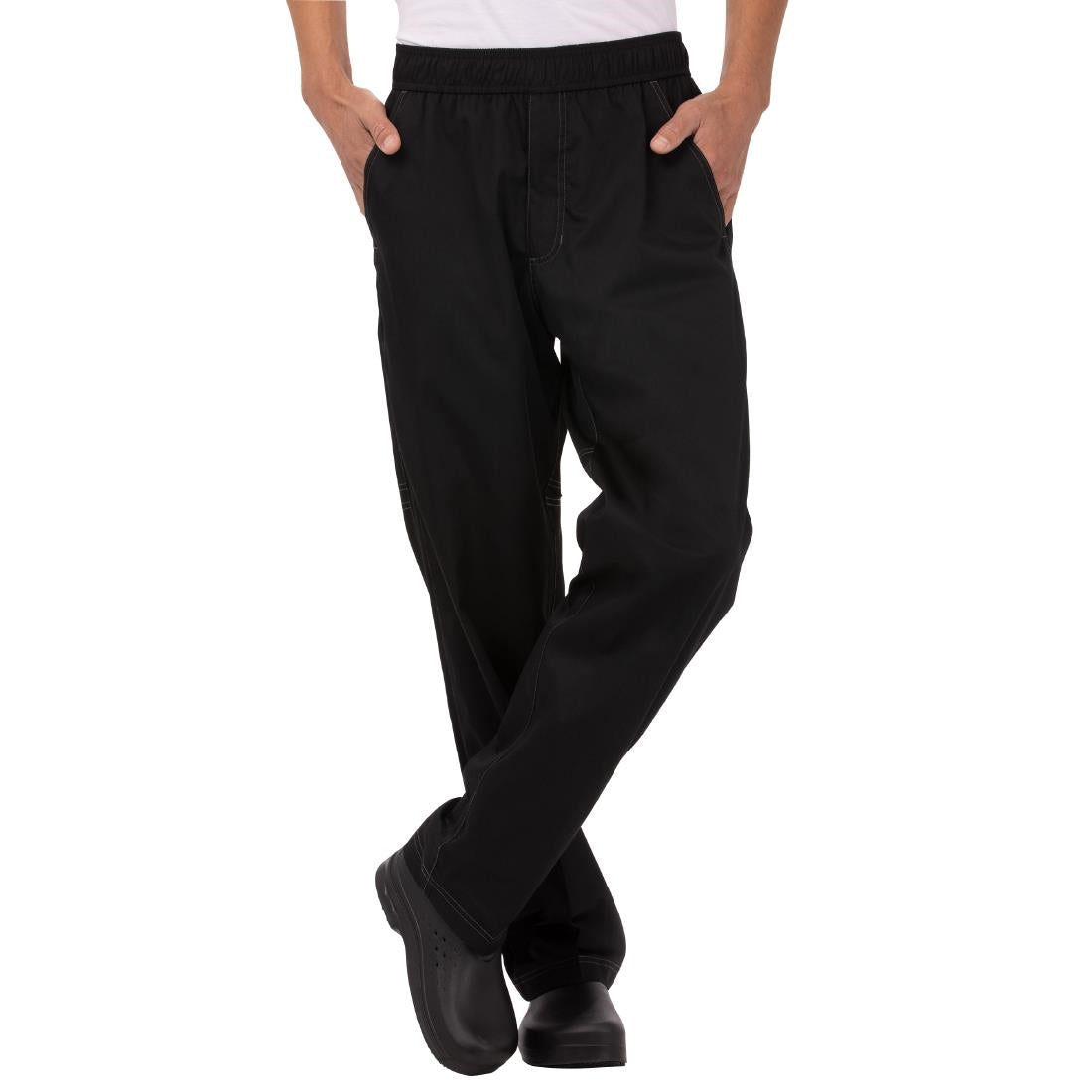 Chef Works Unisex Cool Vent Baggy Chefs Trousers Black L