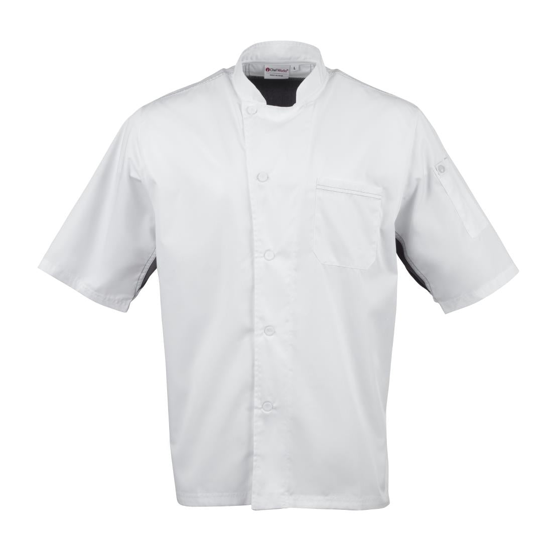 B205-S Chef Works Valais Signature Series Unisex Chefs Jacket White S