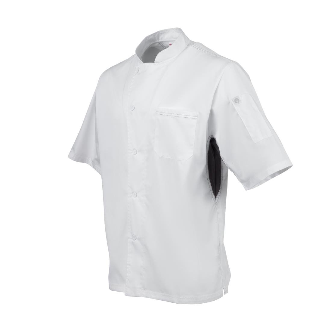 B205-L Chef Works Valais Signature Series Unisex Chefs Jacket White L