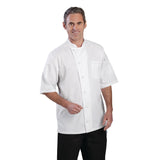 B205-L Chef Works Valais Signature Series Unisex Chefs Jacket White L