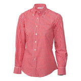 B216-XL Chef Works Womens Gingham Shirt Red XL