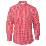 B218-3XL Chef Works Mens Gingham Shirt Red 3XL