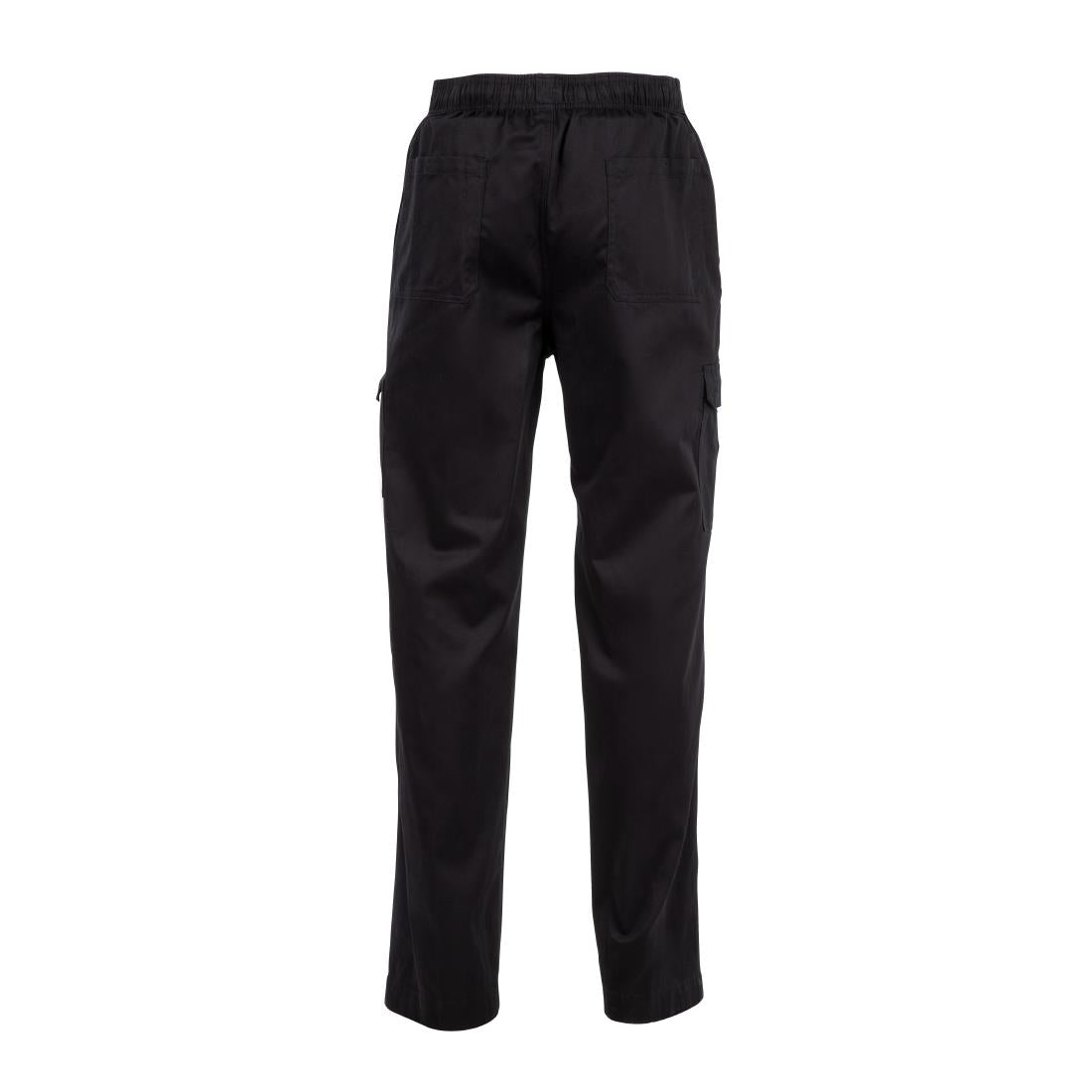 B222 Chef Works Unisex Classic Fit Cargo Chefs Trousers Black