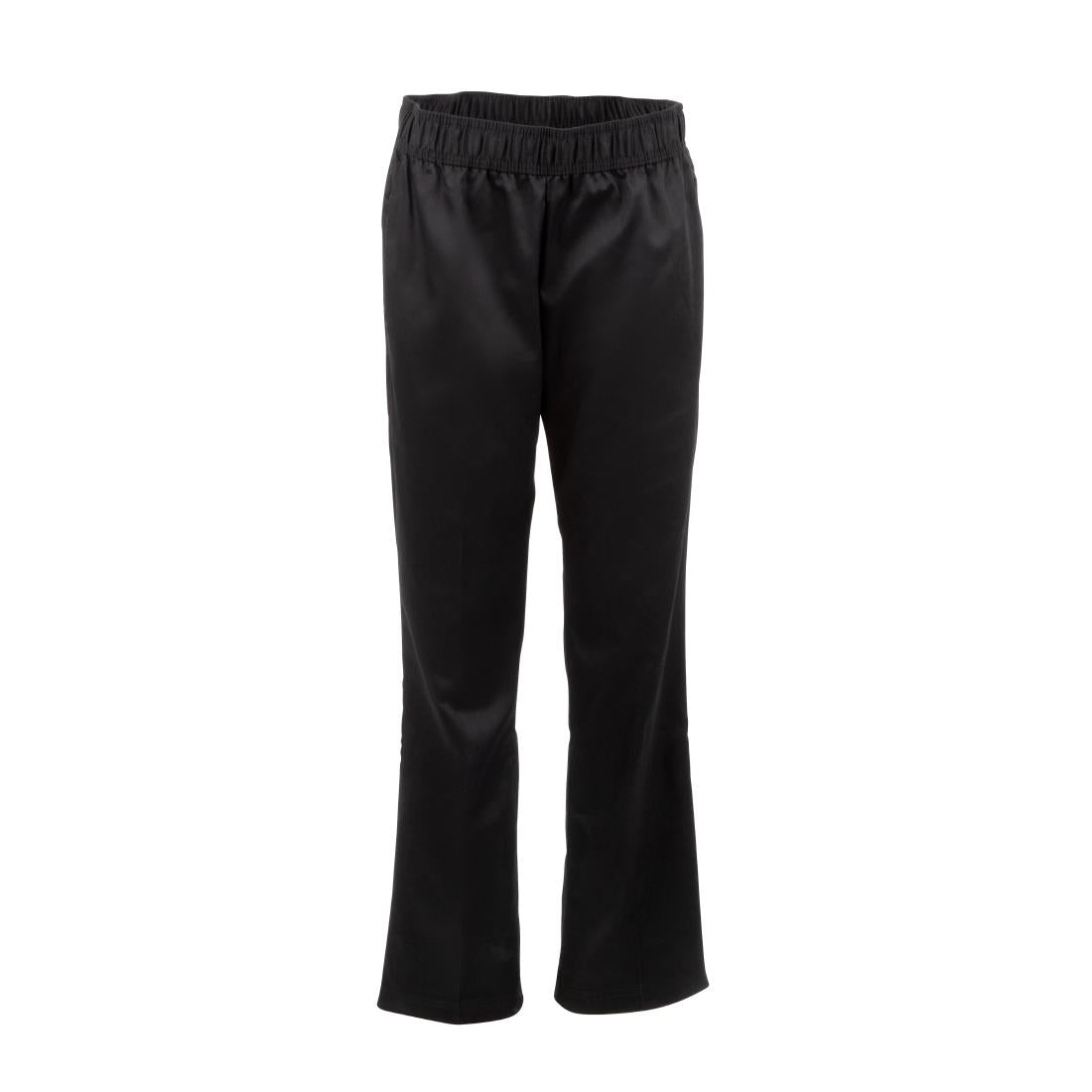 B223 Chef Works Womens Basic Baggy Chefs Trousers Black