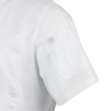 B471-XXL Chef Works Springfield Zipper Mens Chefs Jacket White 2XL