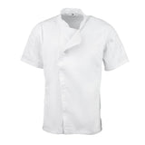 B471-M Chef Works Springfield Zipper Mens Chefs Jacket White M