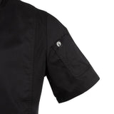 B472-M Chef Works Springfield Zipper Mens Chefs Jacket Black M