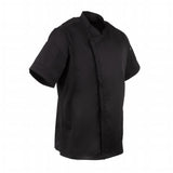 B472-M Chef Works Springfield Zipper Mens Chefs Jacket Black M