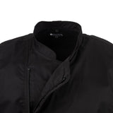 B472-M Chef Works Springfield Zipper Mens Chefs Jacket Black M