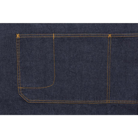 B721 Chef Works Urban Memphis Bib Apron Indigo - JD Catering Equipment Solutions Ltd