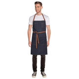 B721 Chef Works Urban Memphis Bib Apron Indigo