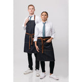 B721 Chef Works Urban Memphis Bib Apron Indigo