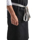 B981 Whites Southside Bib Apron Denim Black