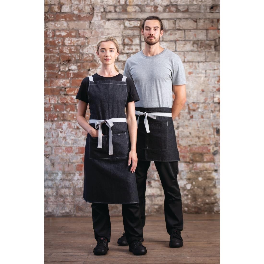 B995 Whites Southside Waist Apron Denim Black 760mm