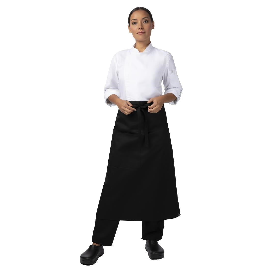 BA043 Chef Works Recycled Bistro Apron Black